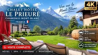 Miniature : 🇫🇷 Chalet Hôtel Le Prieuré à Chamonix 🏔️ | Chambre, Spa & Vue sur le Mont-Blanc en 4K