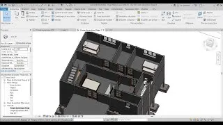 Miniature : Dessin de Bâtiment avec Revit 23 Aménagement de l'étage 1