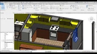 Miniature : Dessin de Bâtiment avec Revit 22 Création de Plan de travail cuisine