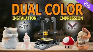 Miniature : Comment Imprimer en 3D avec 2 Couleurs - Wanhao D12 DUAL COLOR - VOD