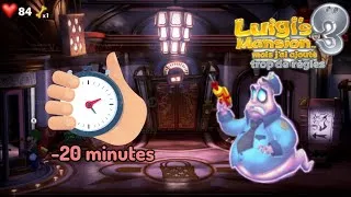 Miniature : Est il possible de terminer la quête principale du 3e étage en moins de 20 min ? Luigi's mansion 3 