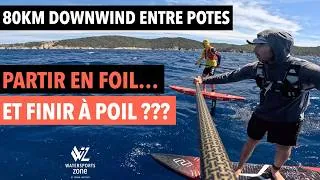 Miniature : 80km en paddle foil pour rester coincés sur une ile naturiste?