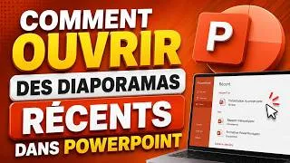 Miniature : 📂 Comment Ouvrir Des Diaporamas Récents Dans Microsoft PowerPoint