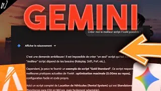 Miniature : J'ai CRÉÉ un SCRIPT FiveM avec GEMINI ! Le résultat est fou...