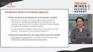 Miniature : 2026 - Caractérisation, traitement et gestion de contaminants d’intérêt dans les eaux minières