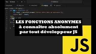 Miniature : #8 Les fonctions anonymes en JavaScript : Notion à apprendre absolument pour maîtriser JavaScript