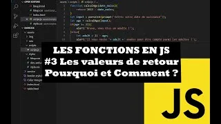 Miniature : #7 Valeurs de retour de fonctions : Pourquoi et Comment les utiliser en JavaScript | Cours de JS