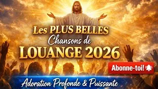 Miniature : 🔥 Les PLUS BELLES Chansons de Louange 2026 | Adoration Profonde & Puissante 🙏 #Gosp #foi #miracle 