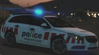 Miniature : Police Neuchâteloise Suisse | GTA 5 LSPDFR #21