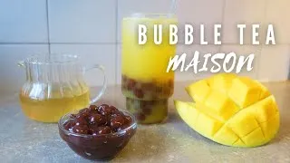 Miniature : BUBBLE TEA MANGUE FAIT MAISON 🧋🥭 - Perles de tapioca de A à Z et sirop de mangue ✨