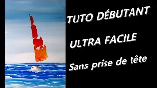 Miniature : Tuto ultra simple : Peindre ce tableau étape par étape