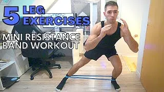 Miniature : 5 Leg Exercises Mini Resistance Band ! Complete Lower Body Workout #44