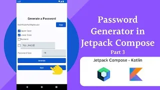 Miniature : How to Build a Password Generator in Android | Jetpack Compose | Part 3 | Save Password UI