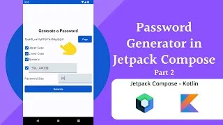 Miniature : How to Build a Password Generator in Android | Jetpack Compose | Part 2 | Password Generation Logic