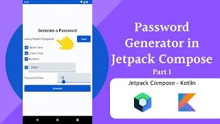 Miniature : How to Build a Password Generator in Android | Jetpack Compose | Part 1 | Preparing the UI