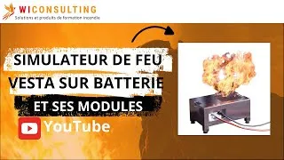 Miniature : Simulateur de feu Vesta sur batterie sans eau et ses modules