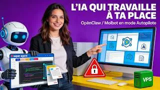 Miniature : L'IA qui travaille ENFIN à votre place : Découvrez Molbot (OpenClaw)