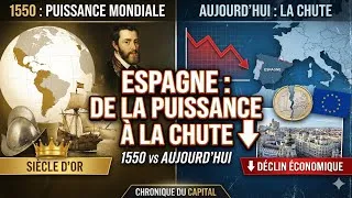 Miniature : De la PUISSANCE MONDIALE à la CHUTE : L'Espagne (1550 vs Aujourd'hui) 📉🇪🇸