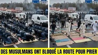 Miniature : Des manifestants musulmans ont bloqué le trafic pour prier — puis l’impensable est arrivé
