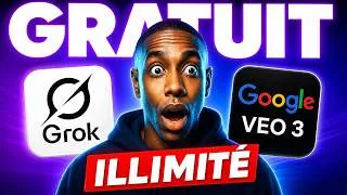 Miniature : 🔥 Le Site SECRET pour utiliser VEO 3 et Grok AI GRATUITEMENT !