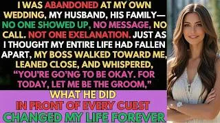 Miniature : I Was Abandoned By My Groom And His Family At My Own Wedding.Then My Boss Changed Everything