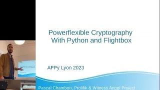Miniature : La cryptographie de Witness Angel, avec Python et Flightbox