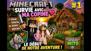 Miniature : ❤️ Survie Minecraft avec ma copine #1 | Le début de notre aventure ! ⛏️