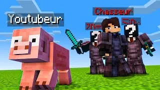 Miniature : Chasser 20 Youtubeurs Déguisés en Mobs sur Minecraft !