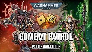 Miniature : WARHAMMER 40K V11 : COMBAT PATROL | World Eaters vs Nécrons – Partie didactique