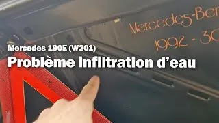 Miniature : Résoudre infiltrations d'eau dans le coffre mercedes 190E