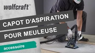 Miniature : Capot d’aspiration avec glissière de guidage pour meuleuses d’angle | wolfcraft