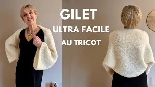 Miniature : Tricoter un gilet facile pour débutants | Technique du rectangle