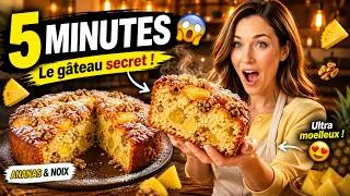 Miniature : Gâteau Ananas & Noix prêt en 5 minutes | Tellement bon que c'est presque interdit!