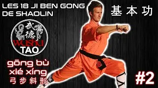 Miniature : JI BEN GONG N°2 Gōng Bù Xié Xíng 弓 步 斜 形 | LES 18 JI BEN GONG DE SHAOLIN 基 本 功 | Tutoriel | Kung Fu