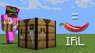 Miniature : Finir Minecraft mais je Mange un PIMENT à Chaque Bloc que je Pose..