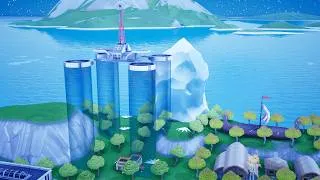 Miniature : Quelques Choses C'est Echapees De Sous La Glaces De Polar Peack [ Fortnite maps Créative saison 9 ]
