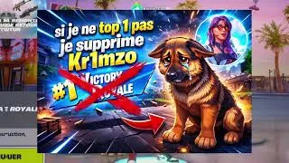 Miniature : Si je ne top 1 pas je supprime @Kr1mzoOfficiel !