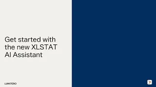 Miniature : Get started with the XLSTAT AI Assistant!