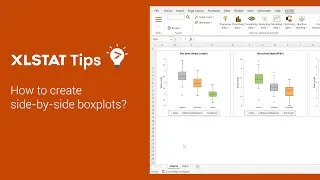 Miniature : How to create side-by-side boxplots? - XLSTAT Tips