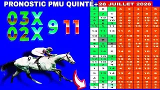 Miniature : PRONOSTIC PMU QUINTÉ+ DIMANCHE 26 JUILLET 2026 RÉUNION 1 COURSE 3 À   MONT DE MARSAN