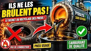 Miniature : Le Secret du Recyclage des Pneus : Comment les Vieux Pneus Deviennent du Carburant Sans Être Brûlés!
