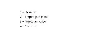 Miniature : les 5 sites de recherche d'emploi - Important !! - Maroc