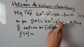 Miniature : Exercice corrigé 4 - continuité - théorème des valeurs intermédiaires