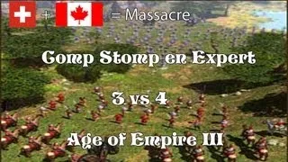Miniature : Nous contre les Asiatiques ! - Comp Stomp (3 vs 4 Expert) - Age of Empire III Multijoueur