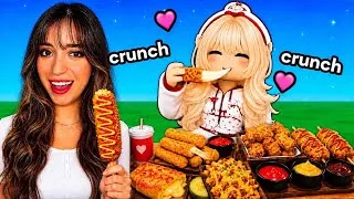 Miniature : Roblox MUKBANG VS MUKBANG ASMR dans la VRAIE VIE ! 