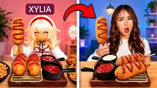 Miniature : Mukbang ASMR Roblox vs La VRAIE VIE !