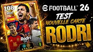 Miniature : JE TESTE LA NOUVELLE CARTE 108 DE RODRI SUR EFOOTBALL 26 !