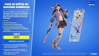 Miniature : NOUVEAU PACK DE QUETES "SOUVENIR NUMERIQUE" PRESENTATION FORTNITE 4 SAISON 4