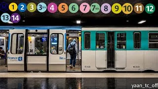 Miniature : 🇫🇷 Métro de Paris : Les fermetures de portes des 16 lignes | 2026