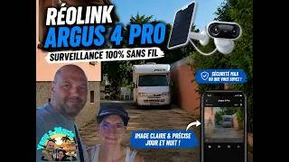 Miniature : CAMÉRA de SURVEILLANCE 4K INTELLIGENTE 100% AUTONOME et SANS FIL ! REOLINK Argus 4 pro!!